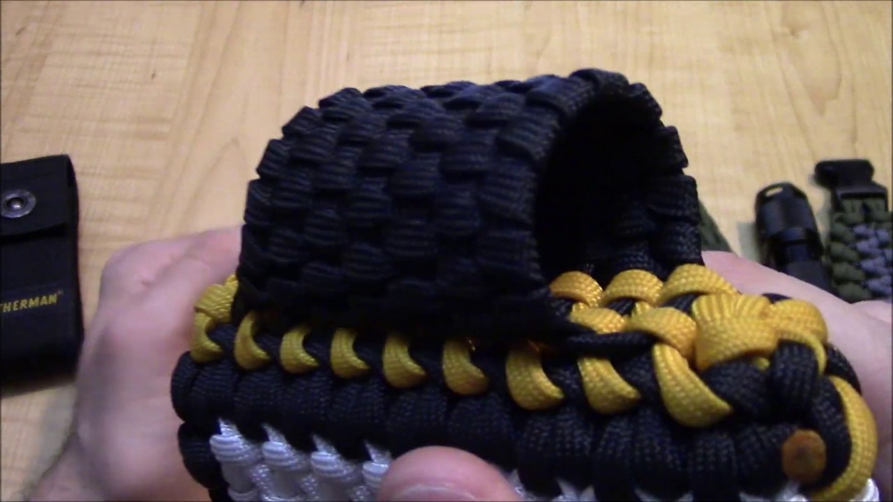 How To Make a 550 Paracord Pouch/Holster For a Multi Tool and Flashlight