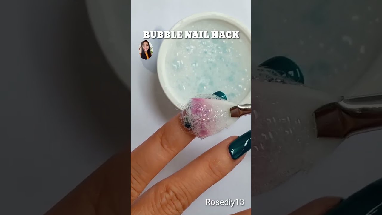 Easy Nail Art Using Bubbles 2021 #shorts