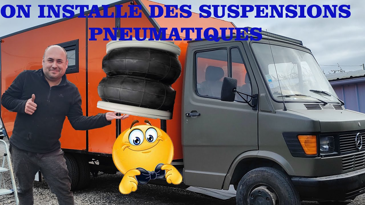 comment installer des suspensions pneumatiques🤗 #vanlife #suspension #mercedes #transformation