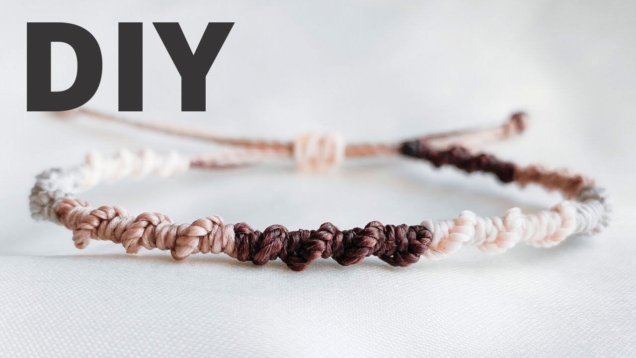 Simple & Easy ! DIY Macrame Twist Bracelet | How To Make a Bracelet For Everyday Wear