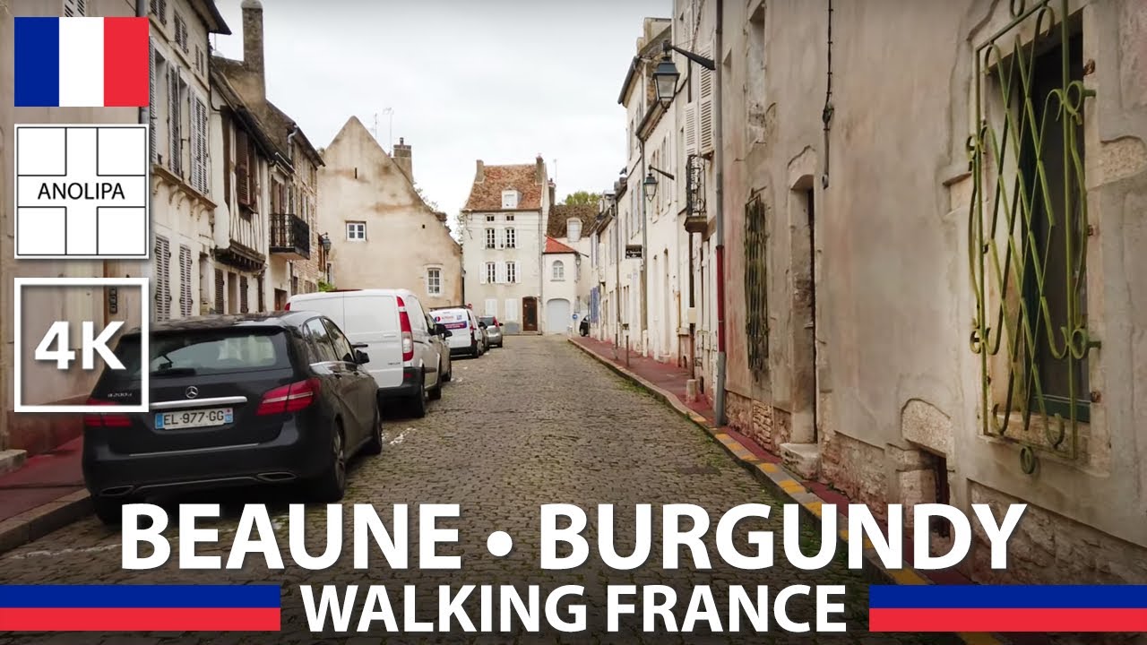Walking BEAUNE, Burgundy. FRANCE 🇫🇷 Bourgogne [Walking France] 4k