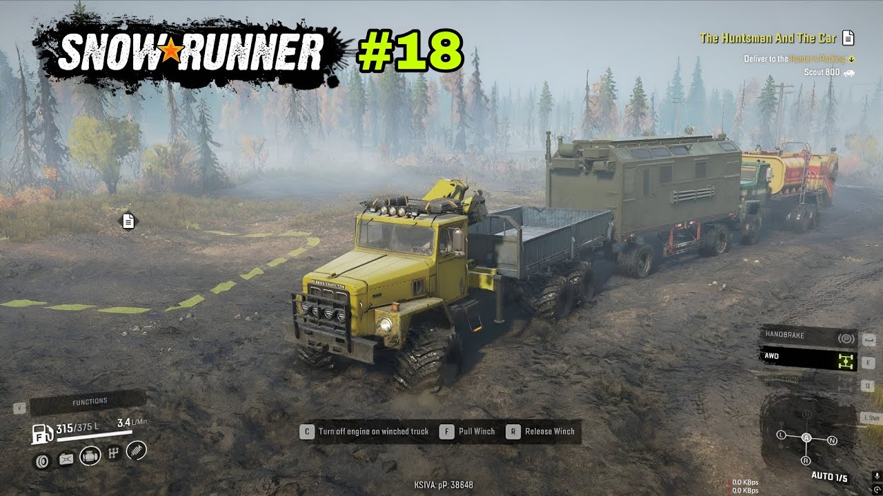 Snowrunner gameplay  #18 Island Lake map