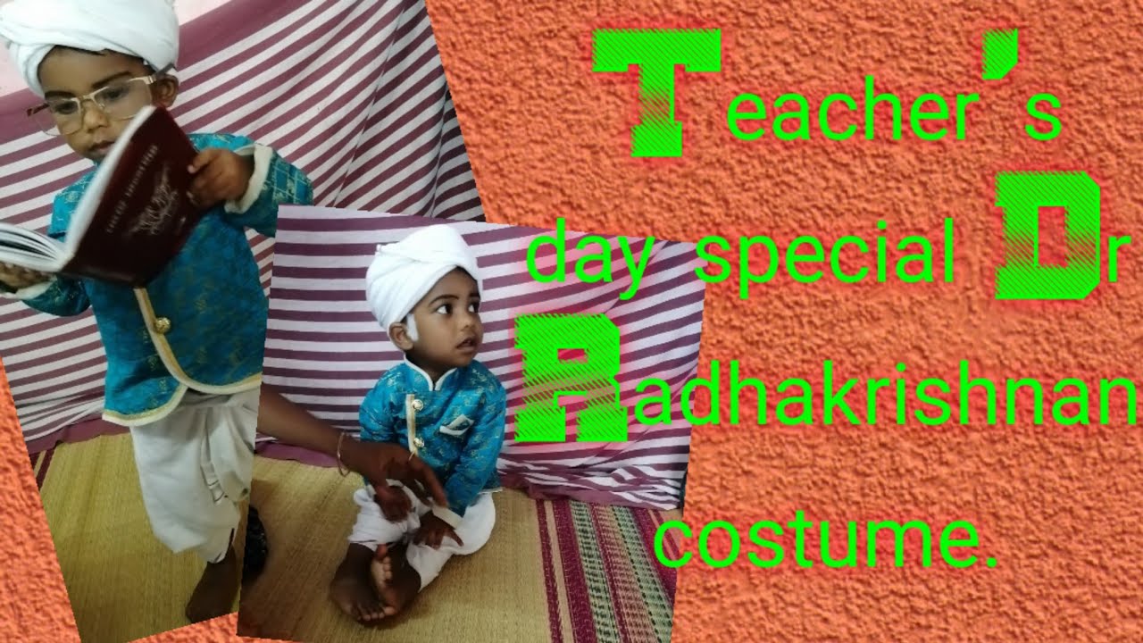 How to make Dr.Radhakrishnan costume.