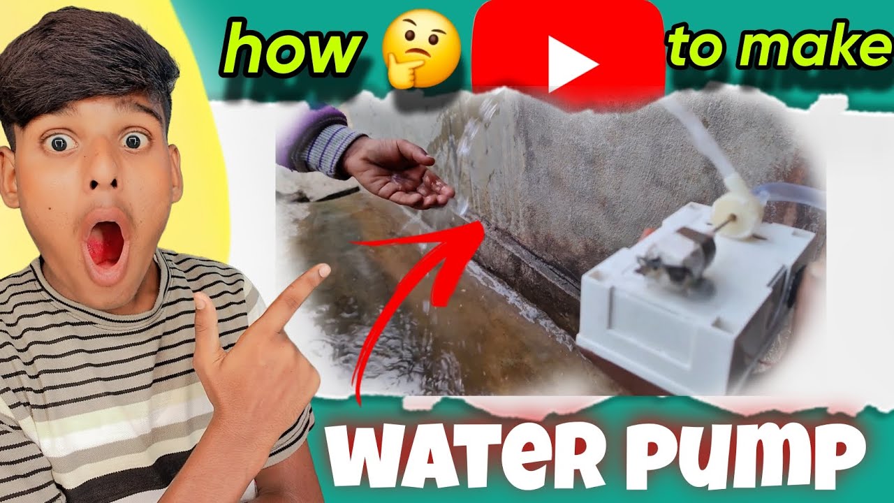 How 🤔 to make water 💧 pump #trandingviralvideo #100real 👾