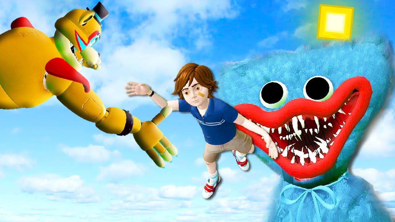 FNAF SB: Freddy & Gregory VS Poppy Playtime: Huggy Wuggy [GMOD]