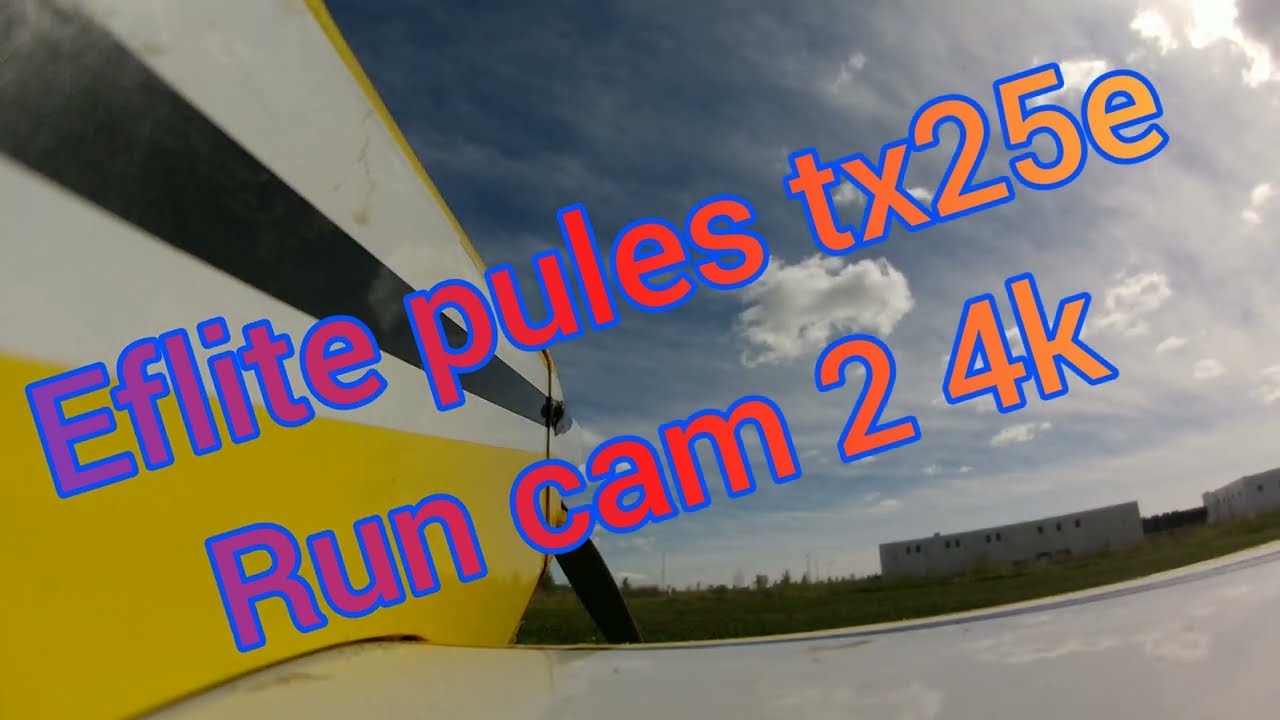 eflite pulse tx25 Runcam 2 4k  on bored footage