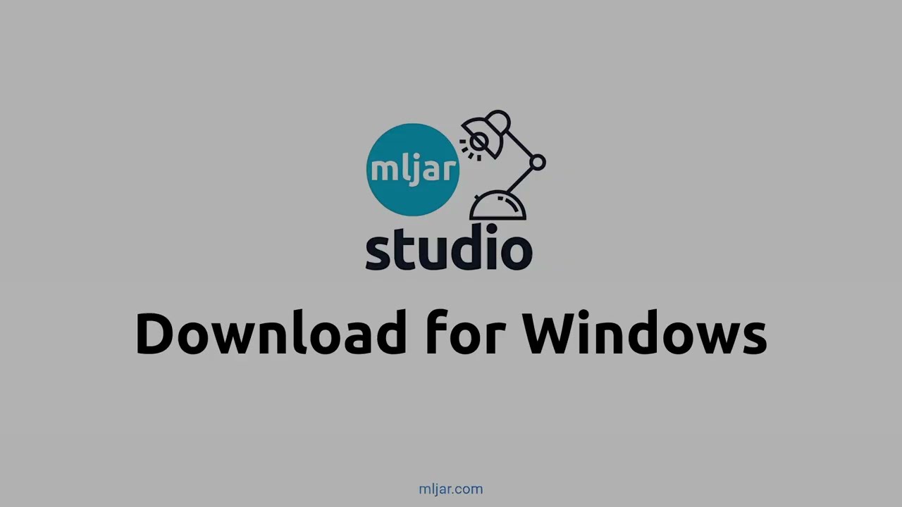 Install MLJAR Studio on Windows