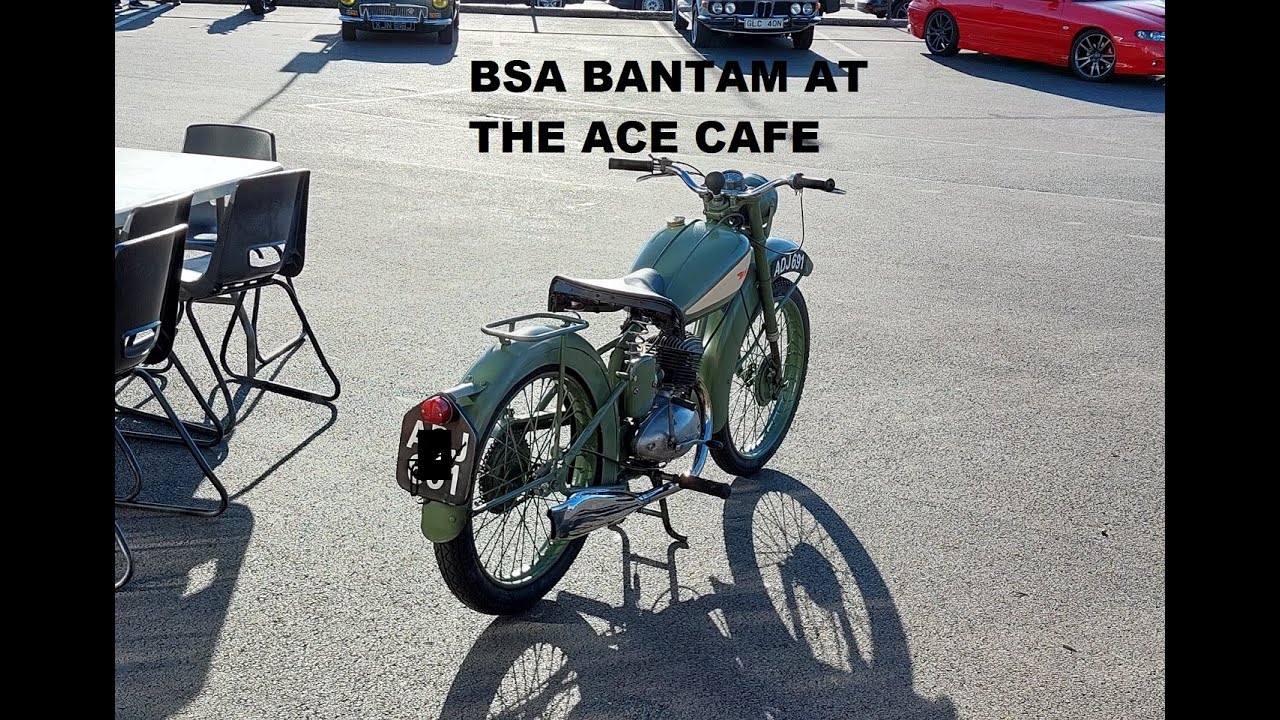 BSA Bantam day at the Ace cafe London.