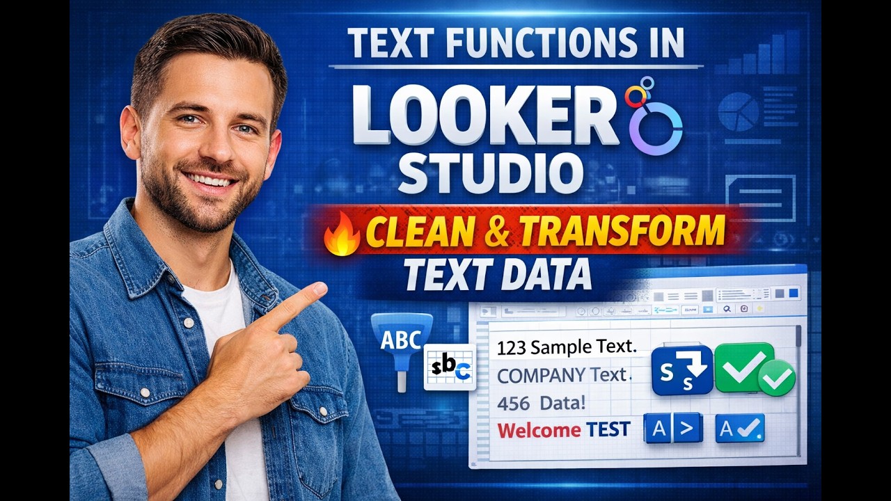 Text Functions in Looker Studio 🔥 Clean & Transform Text Data