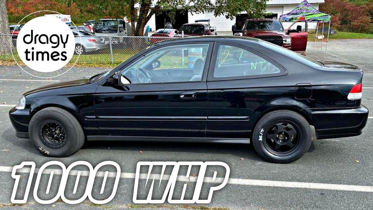1000 WHP Honda Civic K24 Turbo AWD | Acceleration from 100-200 Km/h & 60-150 mph