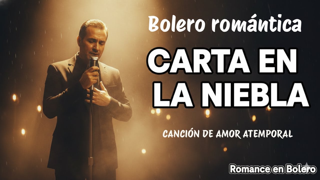 Carta en la Niebla, Bolero Romántico de Desamor, Voz Masculina, Letra Poética, Romance en Bolero