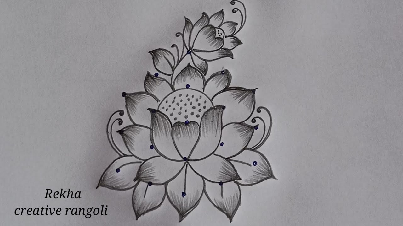2025 new year flower rangoli | new year kolangal | latest kolangal @rekhacreativerangoli