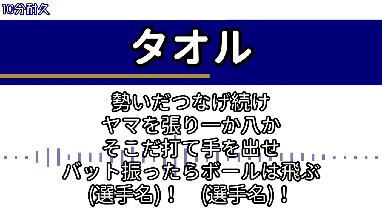 【MIDI】オリックス・バファローズ　チャンステーマ「タオル」【10分耐久】