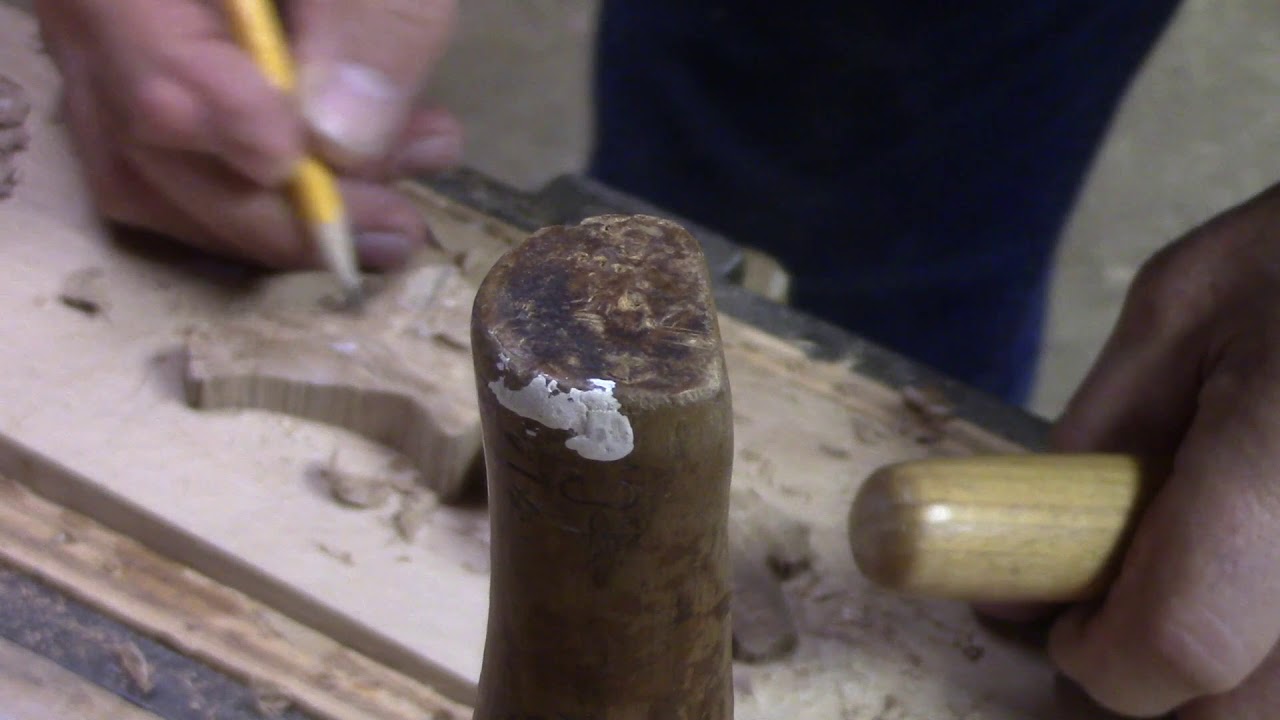 Hand Carving an Oak Leaf & Acorn