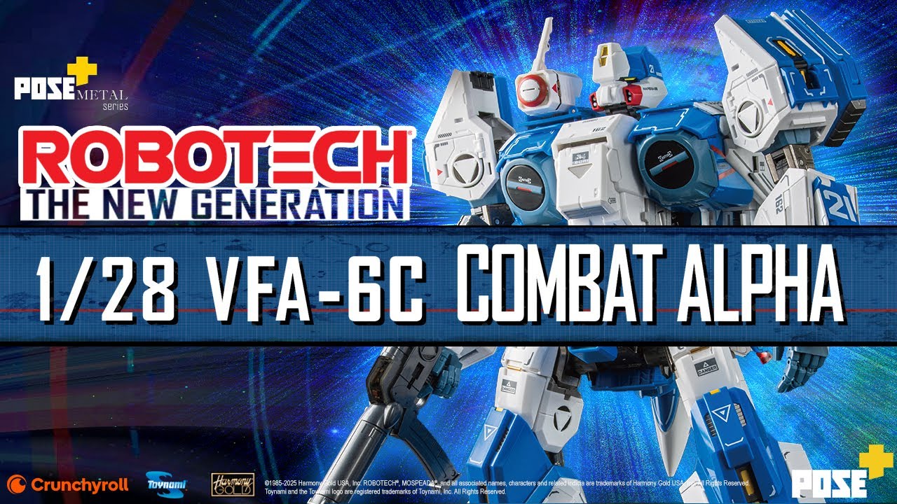 POSE+METAL series ROBOTECH THE NEW GENERATION 1/28 VAF-6C COMBAT ALPHA