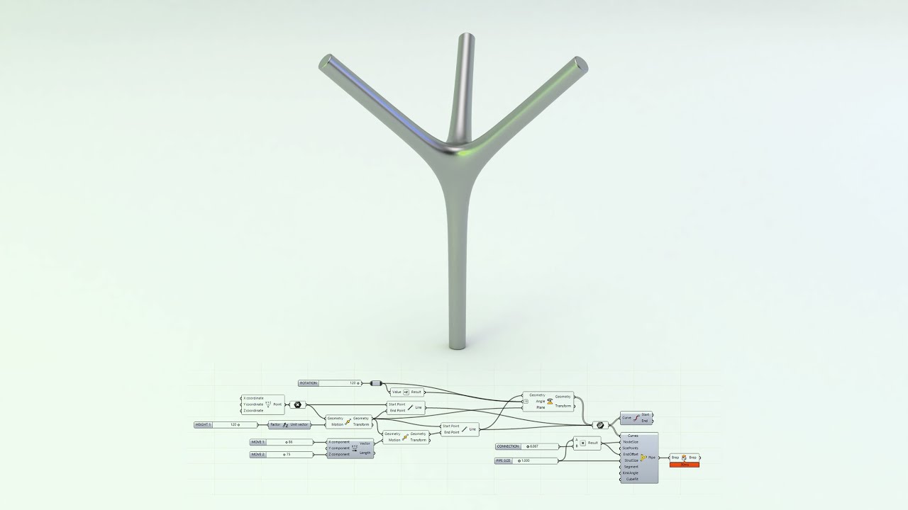 Multipipe Sub-D Rhino and Grasshopper Tutorial