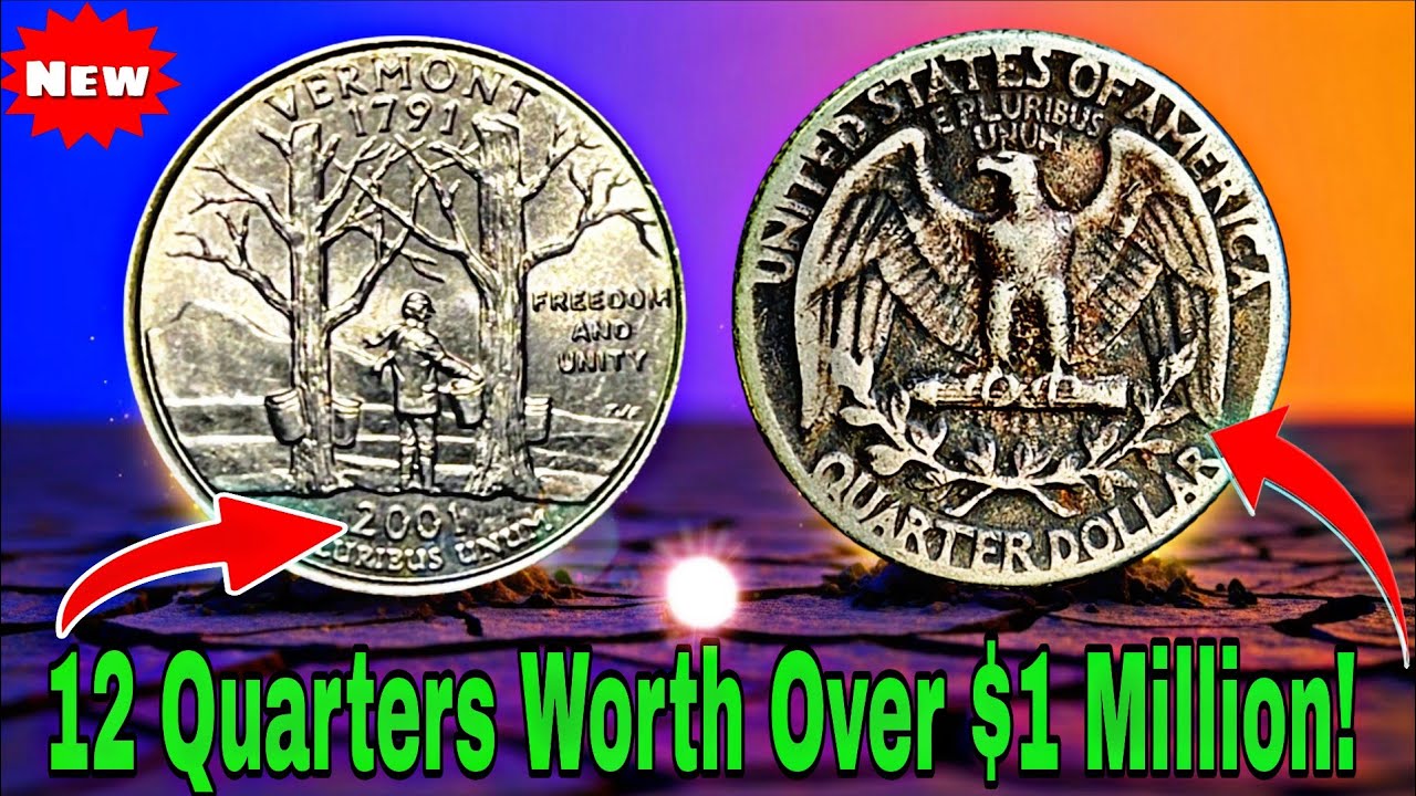 Top 12 Ultra Rare Washington Quarters Worth MILLIONS Hidden in Pocket Change! 😱💰 | Hidden US Coins&rdquo;