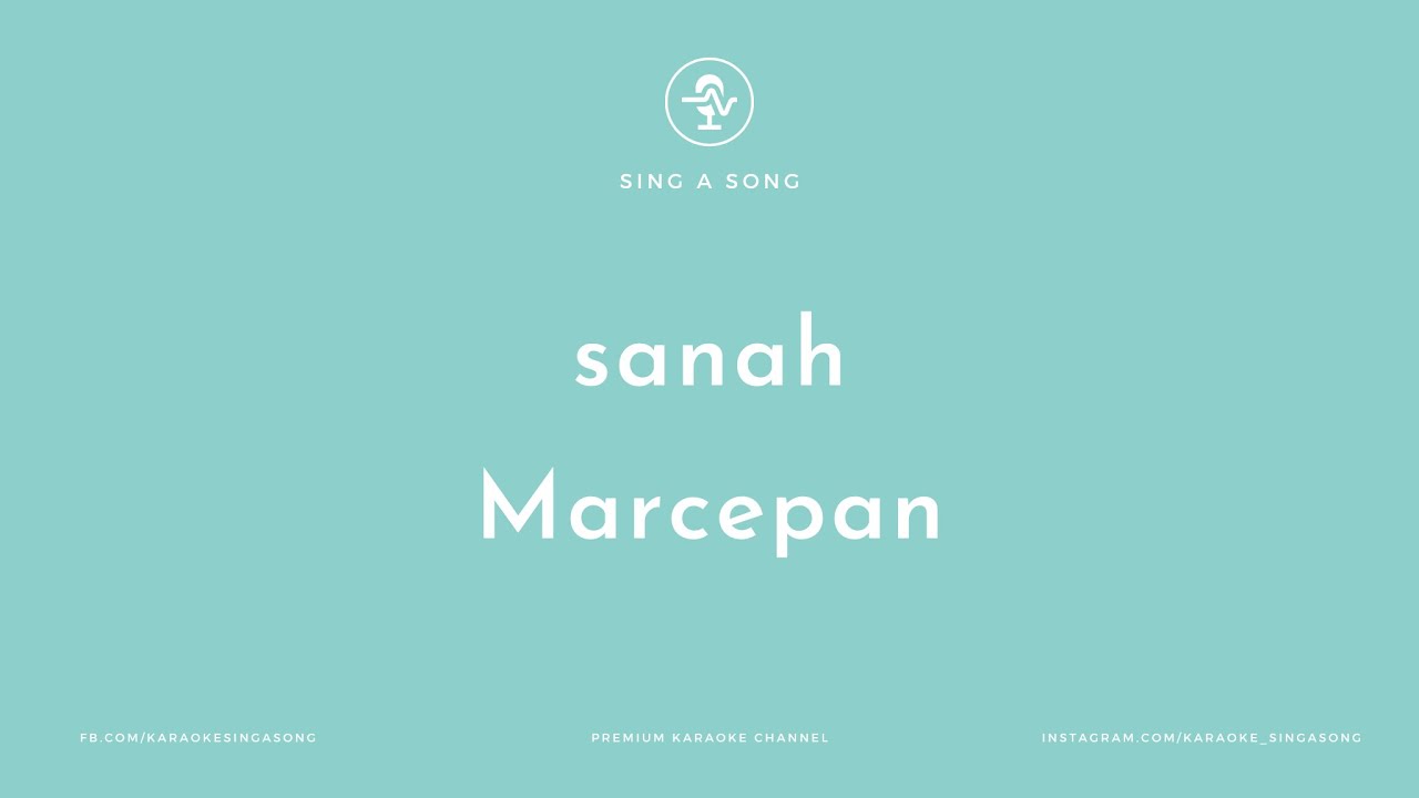 sanah - Marcepan (Karaoke/Instrumental)