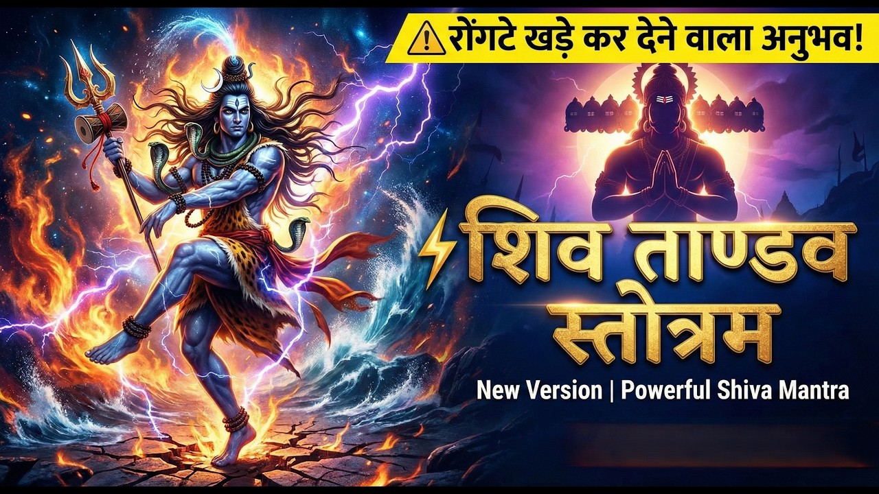 ⚡ शिव ताण्डव स्तोत्रम | Shiv Tandav Stotram New Version | Powerful Shiva Mantra | Shiv Bhakti Song