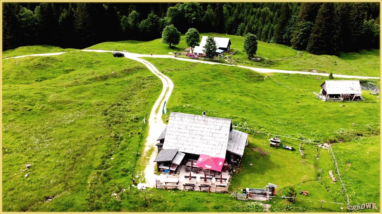 AUSTRIA; Salzkammertgut; Bad Mitterndorf; Tauplitz; GNANITZALM - Übersicht: Drohne