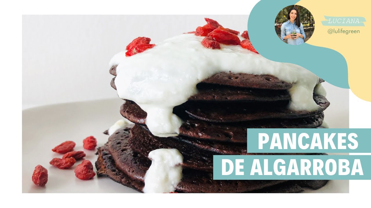 PANCAKES🥞 de ALGARROBA| Sin Gluten y Sin Lácteos