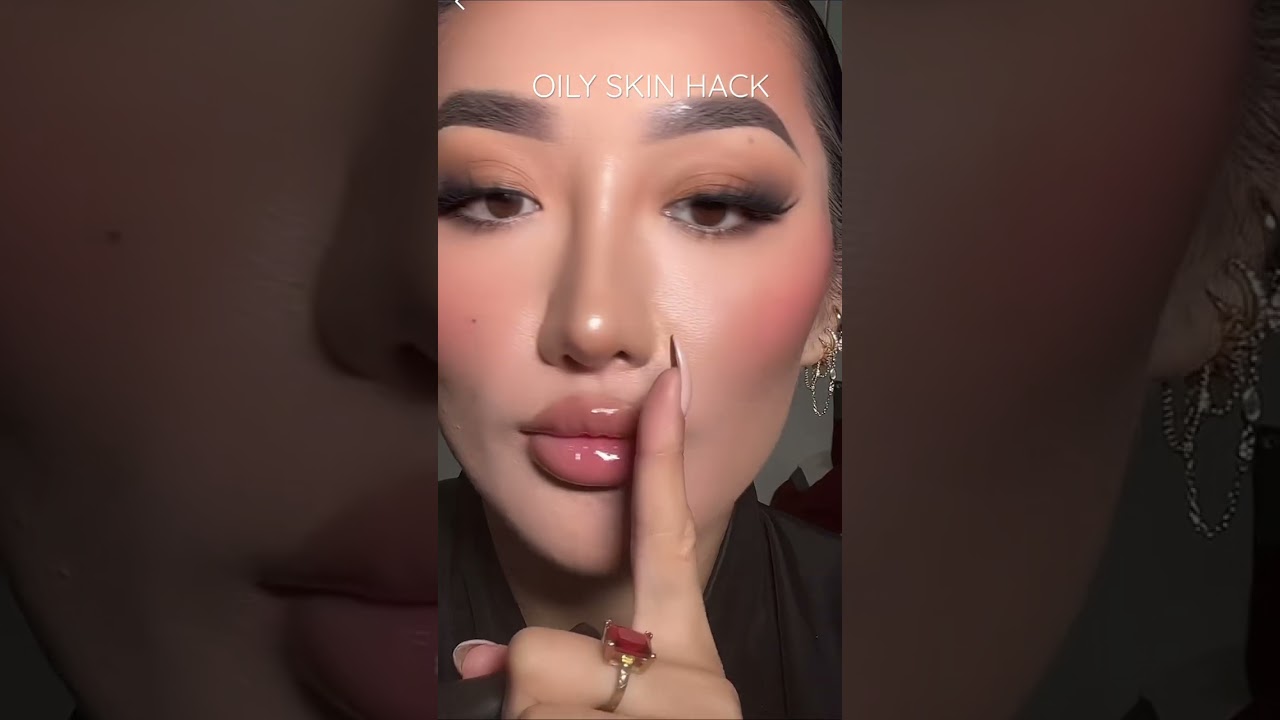 Best hack for OILY SKIN! #makeupshorts #revlon #makeuptutorial #oilyskin #oilyskintips #makeuplook