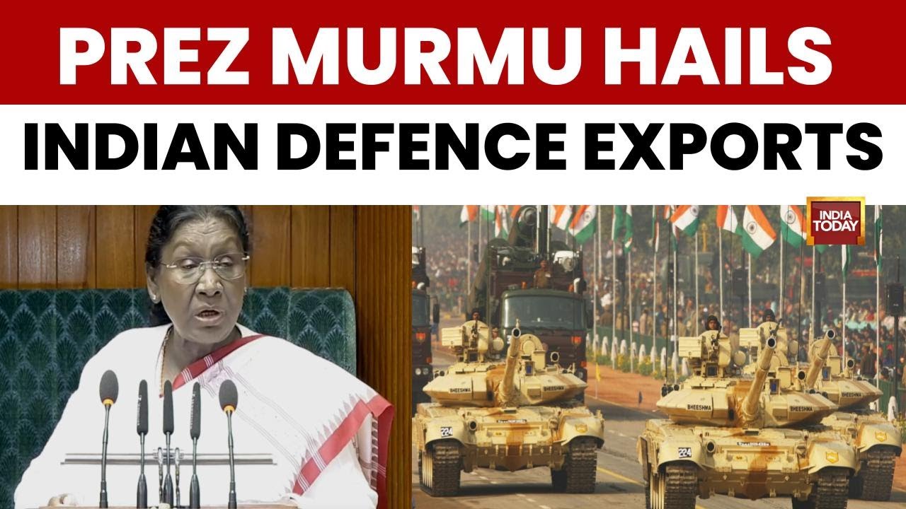 Union Budget | Twin Boost for India: Murmu Predicts End of Terrorism | Highlights Defence Exports