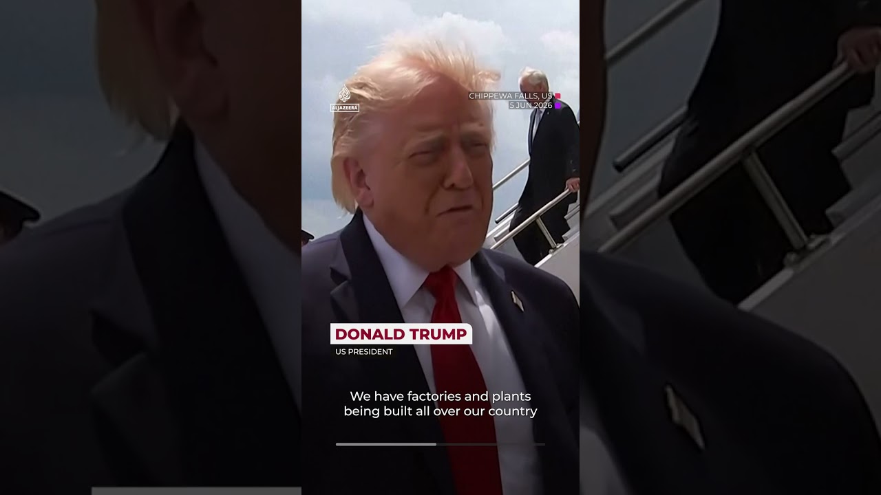 Trump hails jobs surge, says Iran talks &lsquo;going well&rsquo; | AJ #shorts