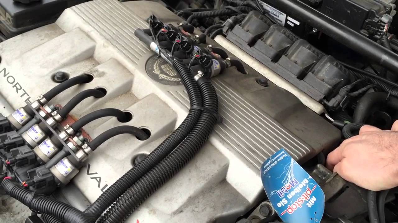 LPG Prins Gasanlage umschalten Benzin auf Gas/Cadillac V8 switching Gasoline to LPG