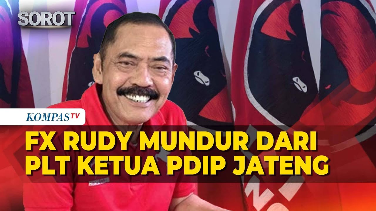 FX Rudy Beber Alasan Mundur dari PLT Ketua DPD PDI Perjuangan Jateng