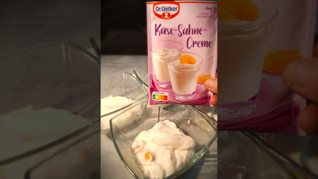 KÄSE SAHNE CREME !!! #milch #quark #nachtisch #dessert #leichterezepte DESSERT