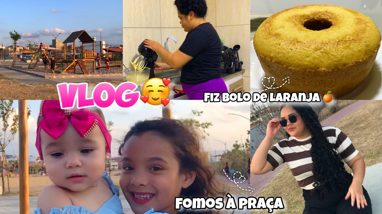VLOG:FOMOS A PRACINHA+FIZ BOLO DE LARANJA!🥰