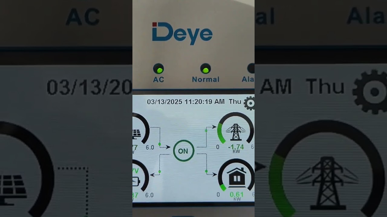 Deye Solar Inverter Grid Export #electrical #electrician #electric #3350 #12voltbattery #solar #Deye