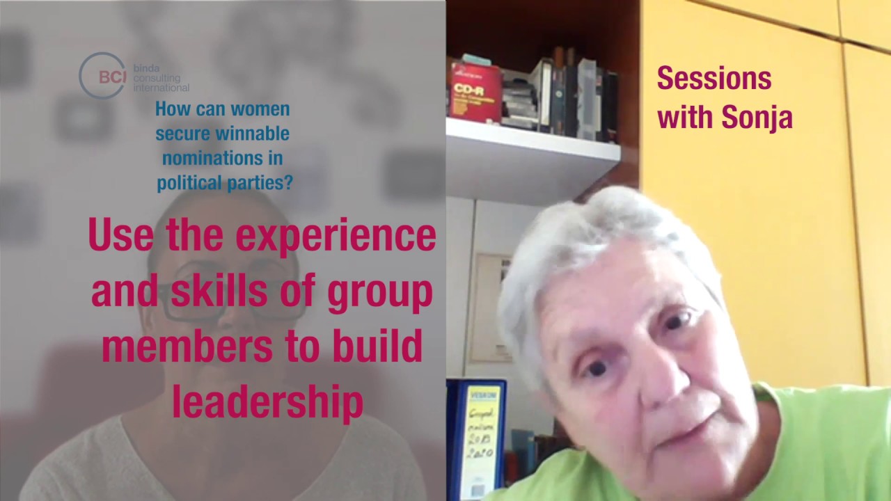 Women in Leadership in Political Parties &mdash; Sessions with Sonja