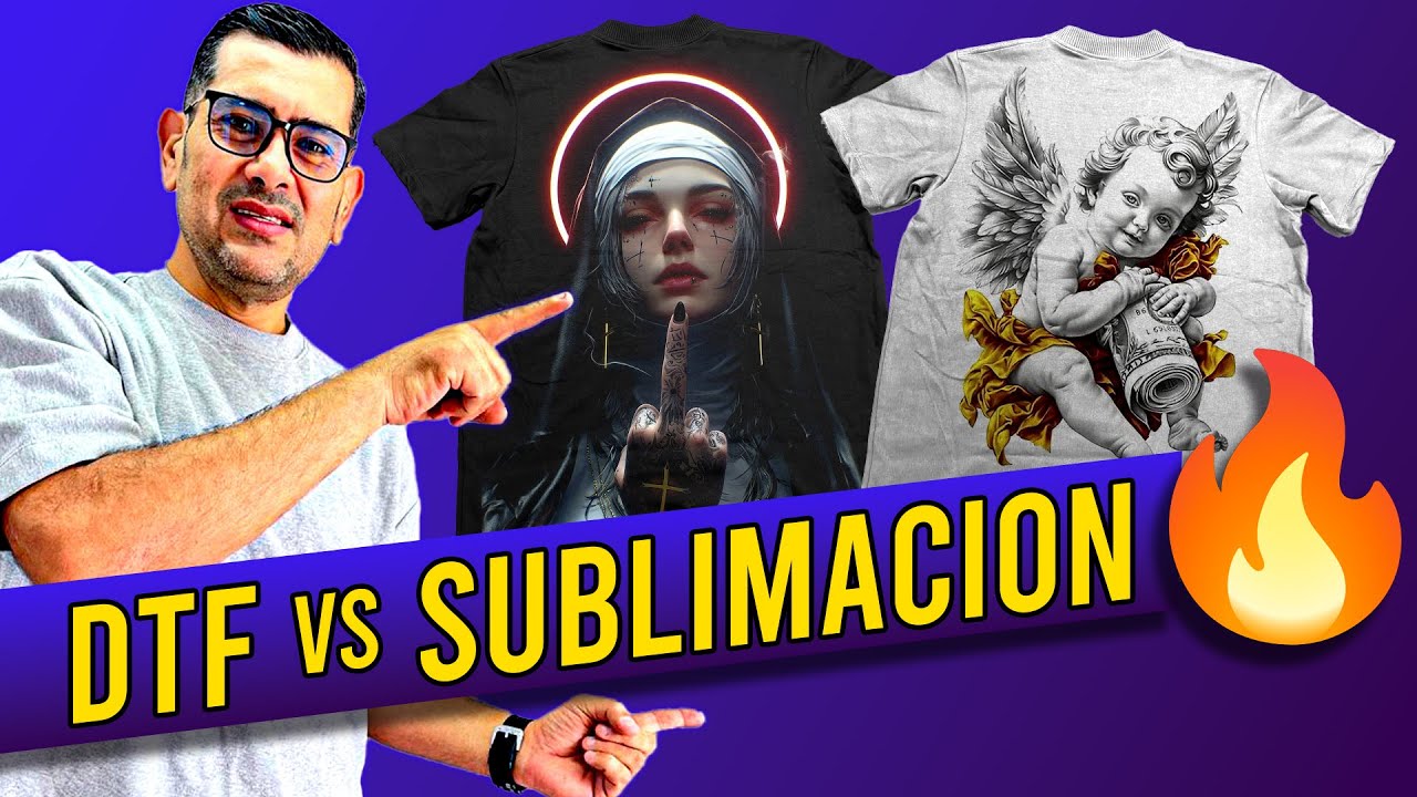 🔥 ¿Cual es mejor? el DTF o la Sublimación. (DIFERENCIAS)