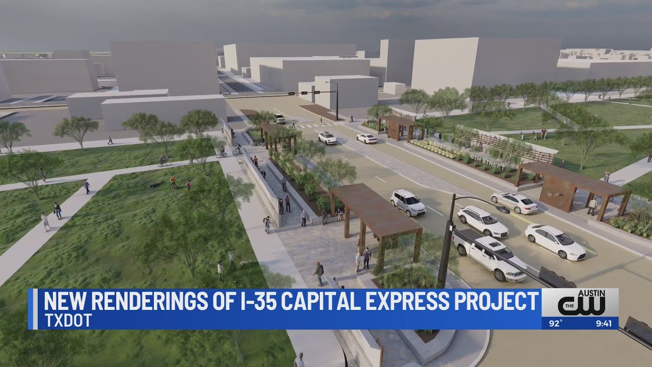 New renderings showcase what I-35 expansion project could look like near downtown Austin