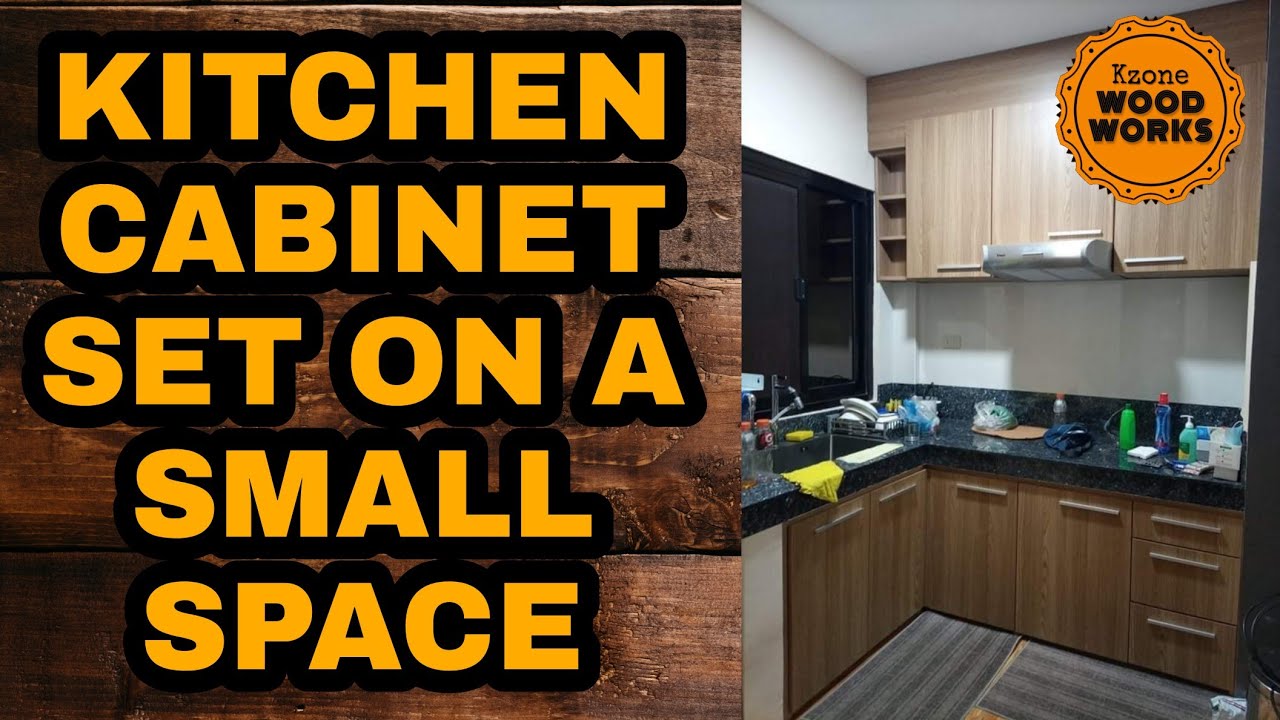 Kitchen Cabinet Set sa maliit na Space/HOW TO MAKE KITCHEN CABINET SET ON SMALL SPACE