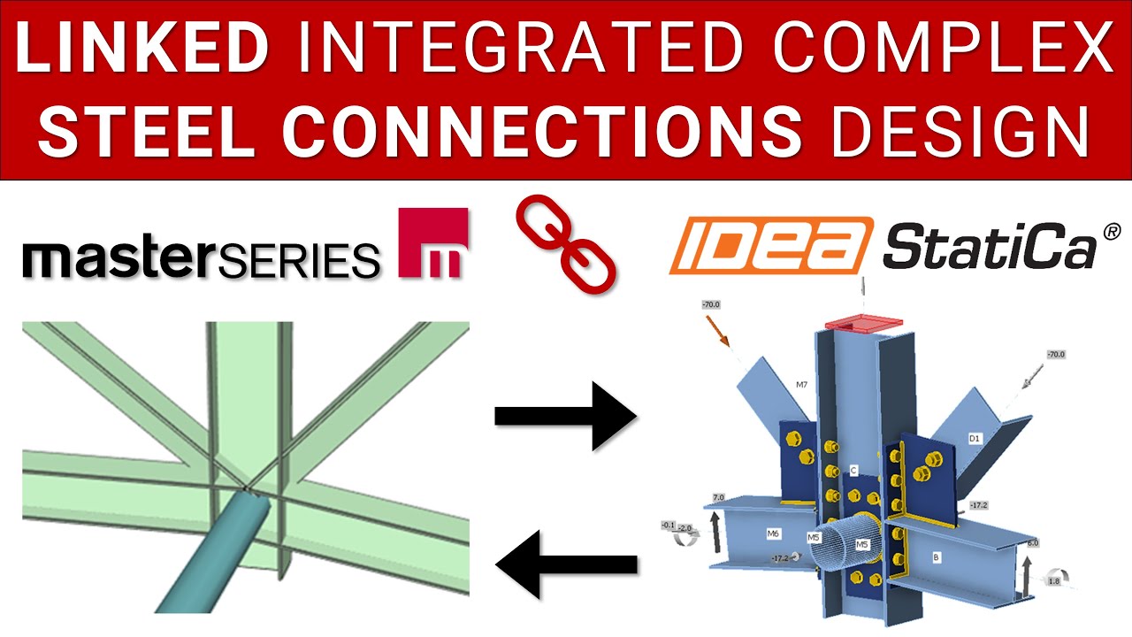 MasterSeries + IDEA StatiCa: New Integration for Complex Steel Connections (Structural Engineering)