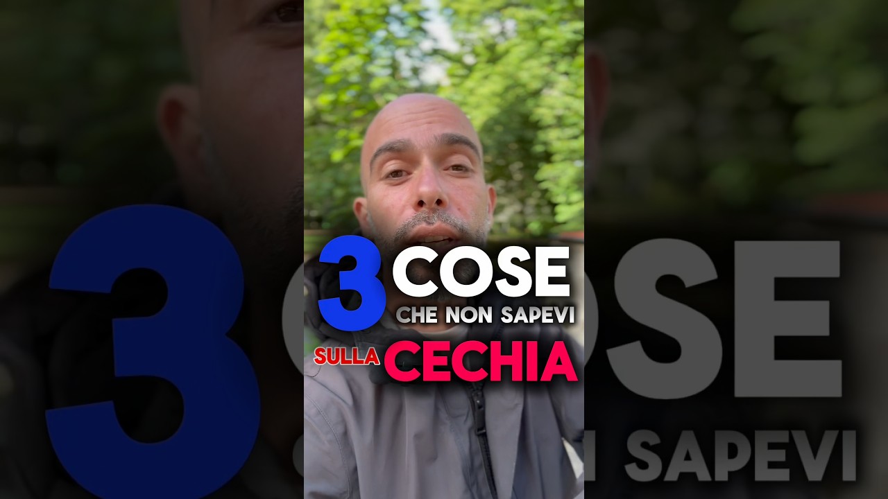 ❓3 COSE CHE NON SAPEVI SULLA CECHIA 🇨🇿 #repubblicaceca #praga