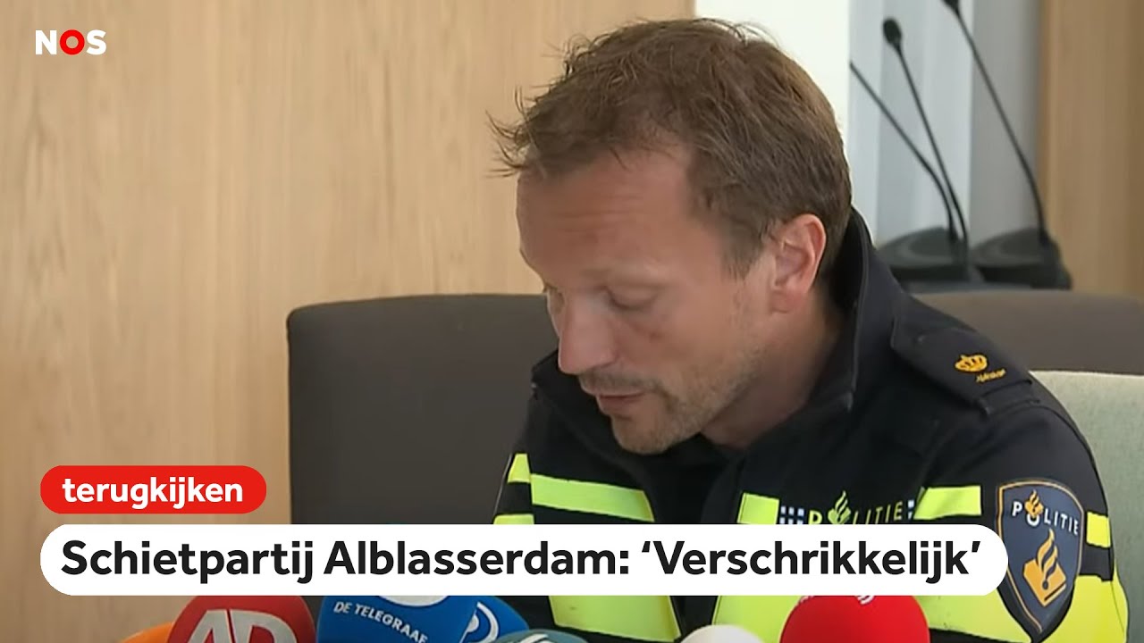 TERUGKIJKEN: schietpartij Alblasserdam persconferentie
