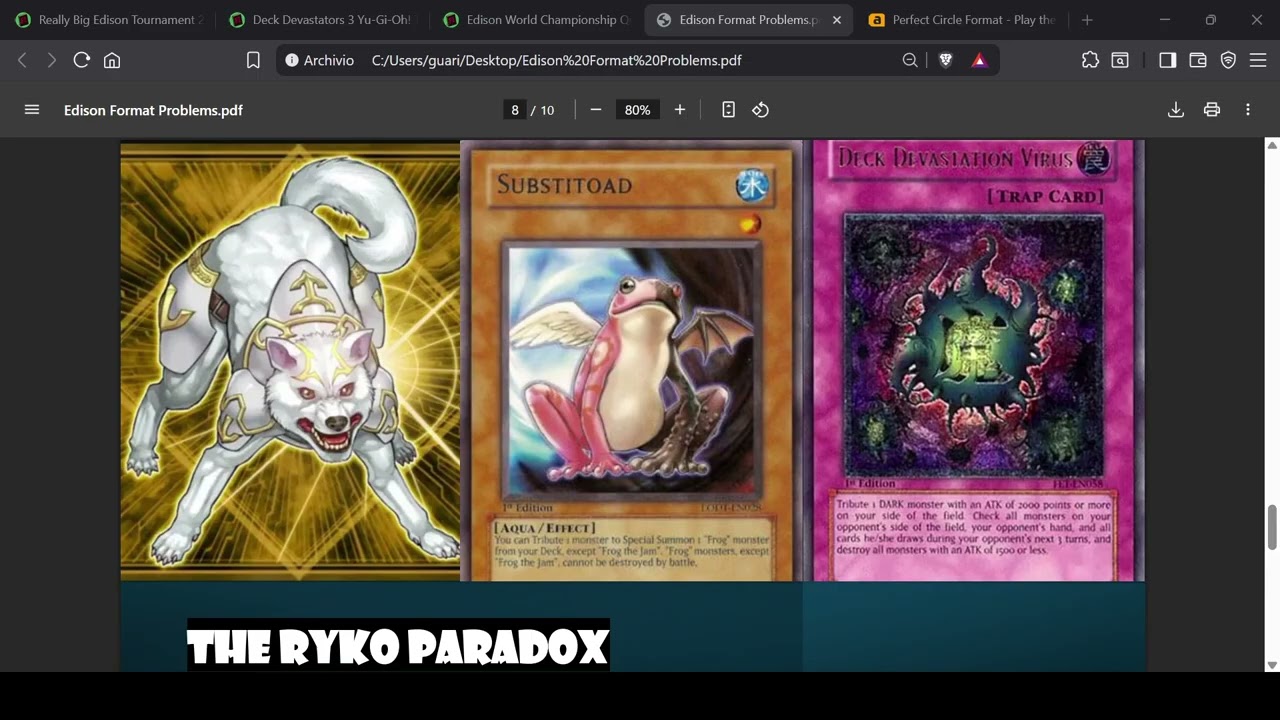 The problems of Edison Format