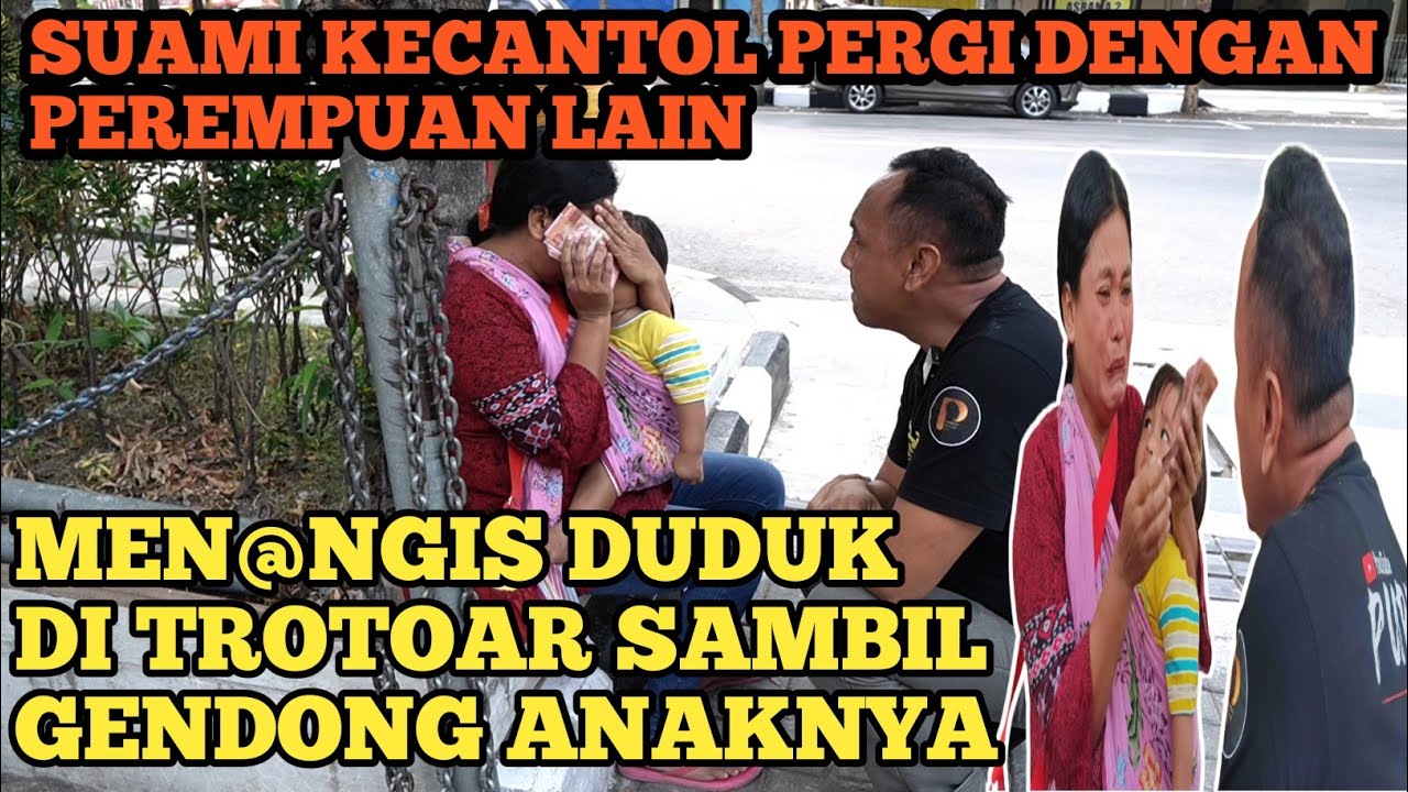 DUDUK MENANGIS DI PINGGIR TROTOAR SEORANG IBU KAGET DAPAT BANTUAN UANG 5 JUTA DARI PAK PURNOMO