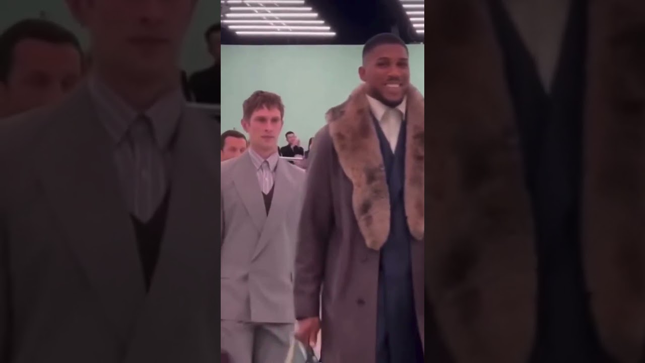 Anthony Joshua & Luke Rockhold WALK the RUNWAY for Hugo Boss