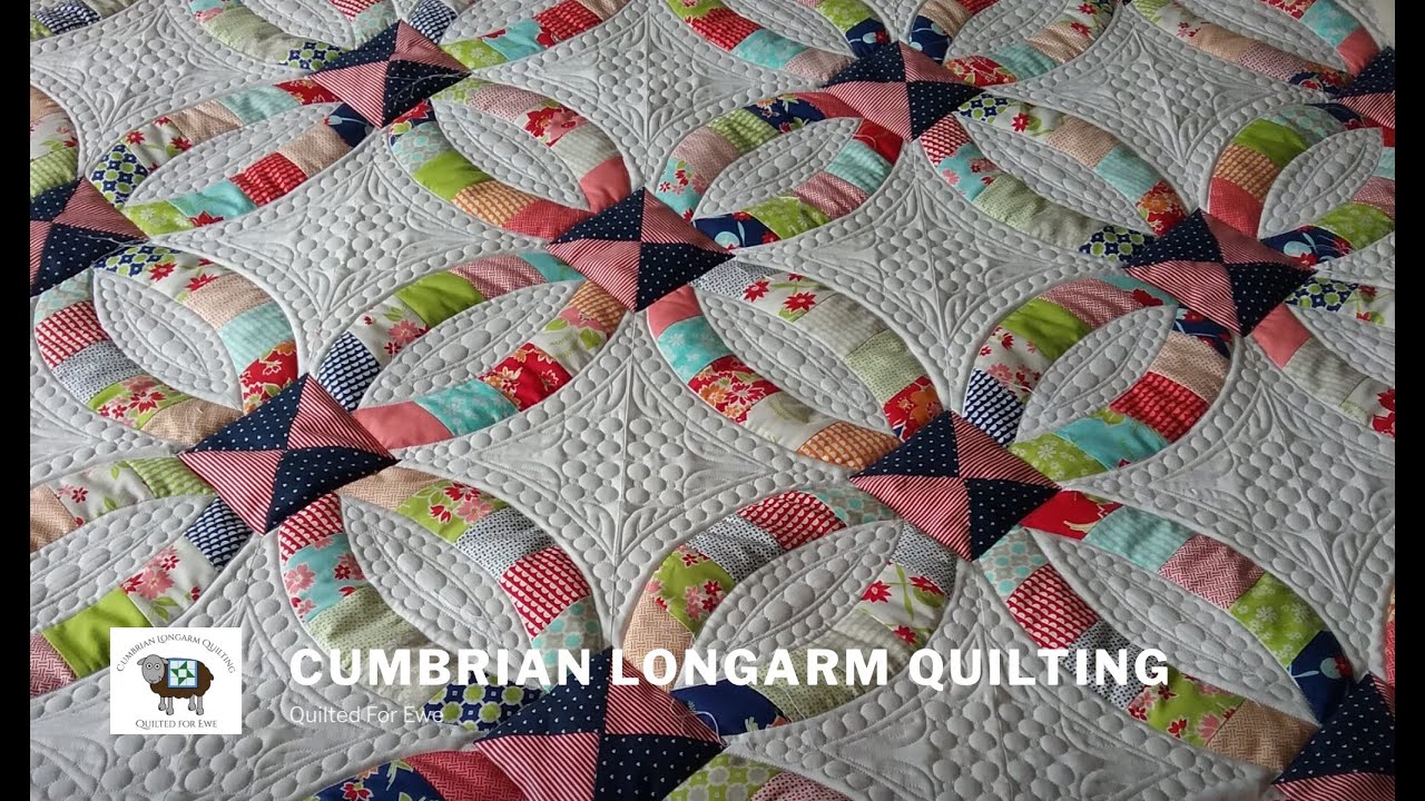 My Visit to  the Long Arm Quilter Cumbria with the Pink and Red Quilt