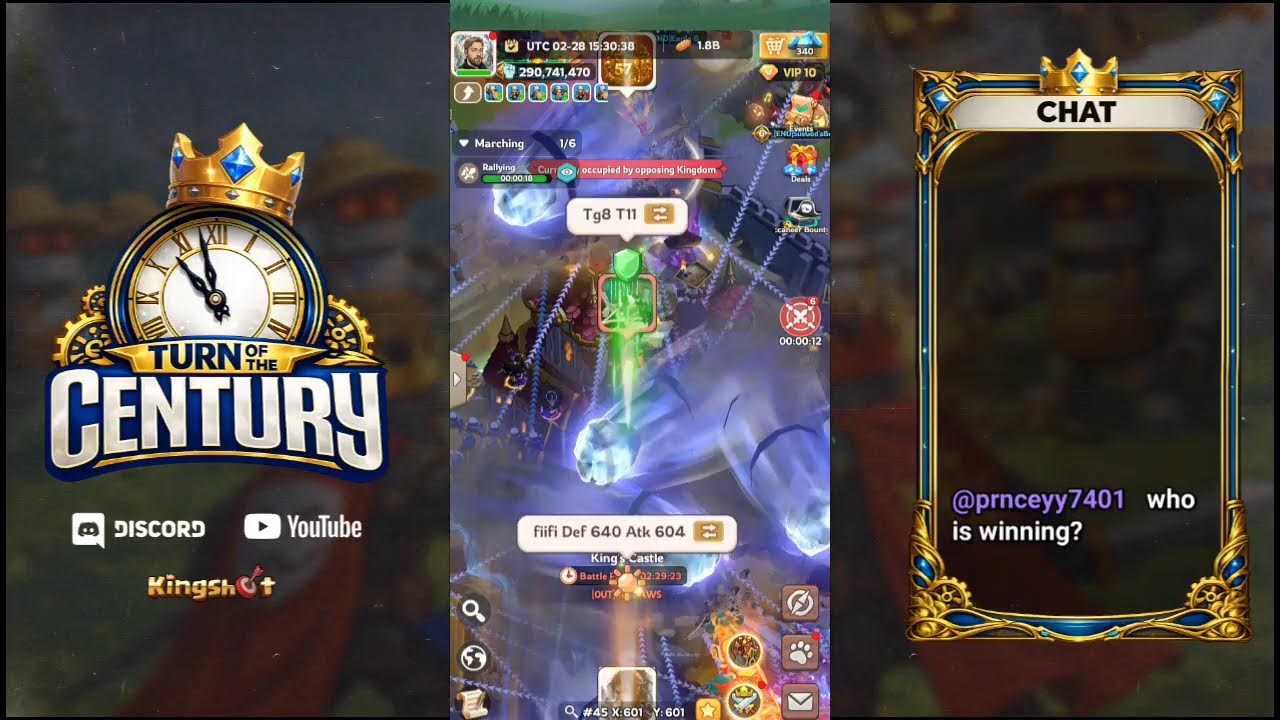 45 vs 57 KvK Live Stream! Battle of Mega Servers!