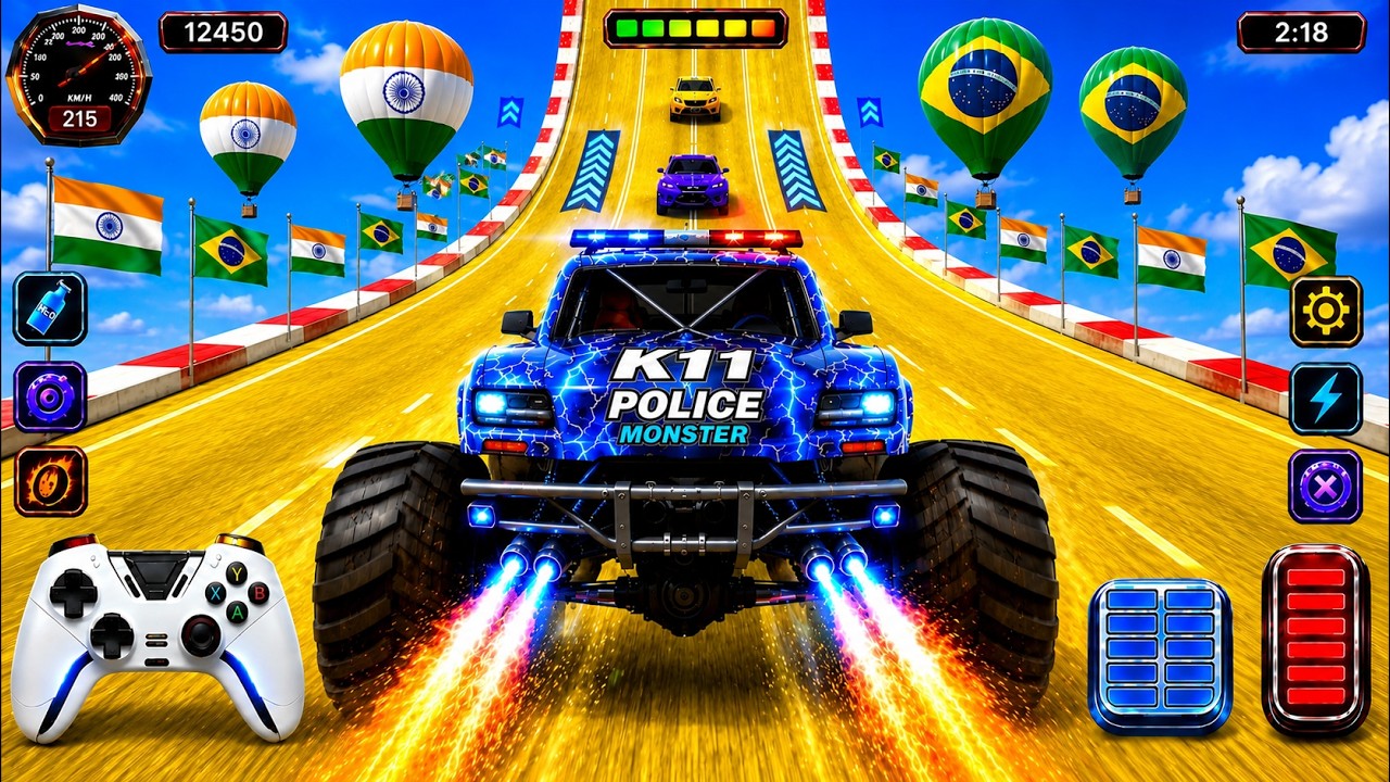 🔥 Monster Truck Mega Ramp Racing 2026 🚛 Impossible Stunts, Extreme Crashes & Epic Gameplay