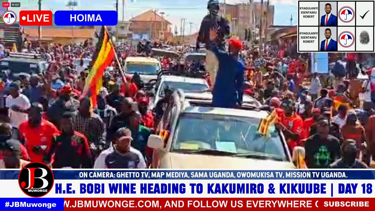 Bobi Wine Greeted by a Massive, Electrifying Crowd in Kakumiro