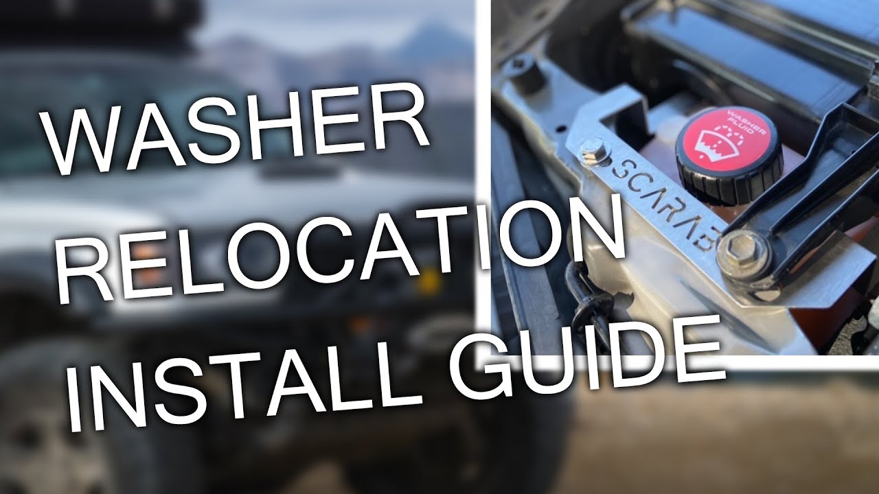 Scarab Offroad Tech: Washer Relocation Install (3rd Gen 4Runner)