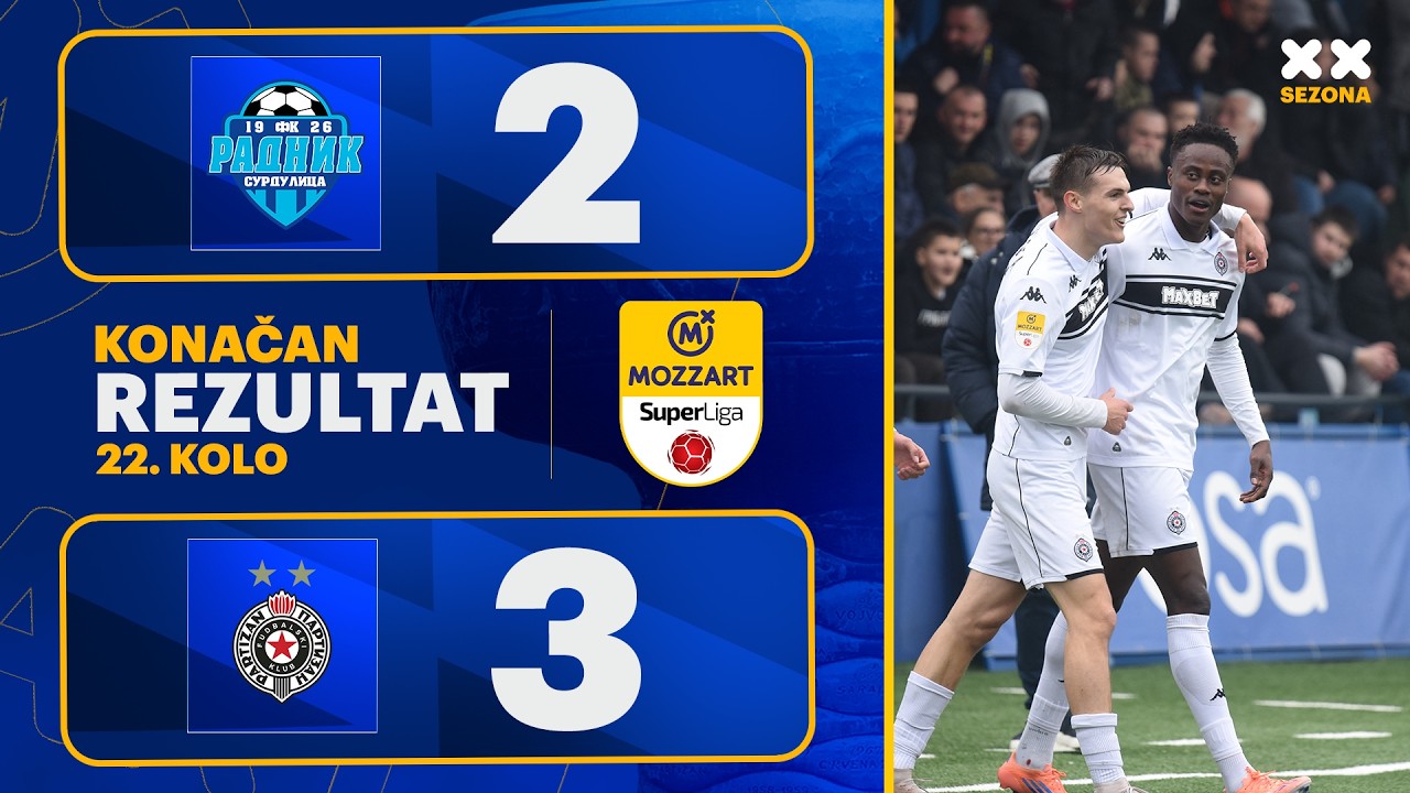 MBSLS 2025/26 - 22.Kolo: RADNIK – PARTIZAN 2:3 (1:3)