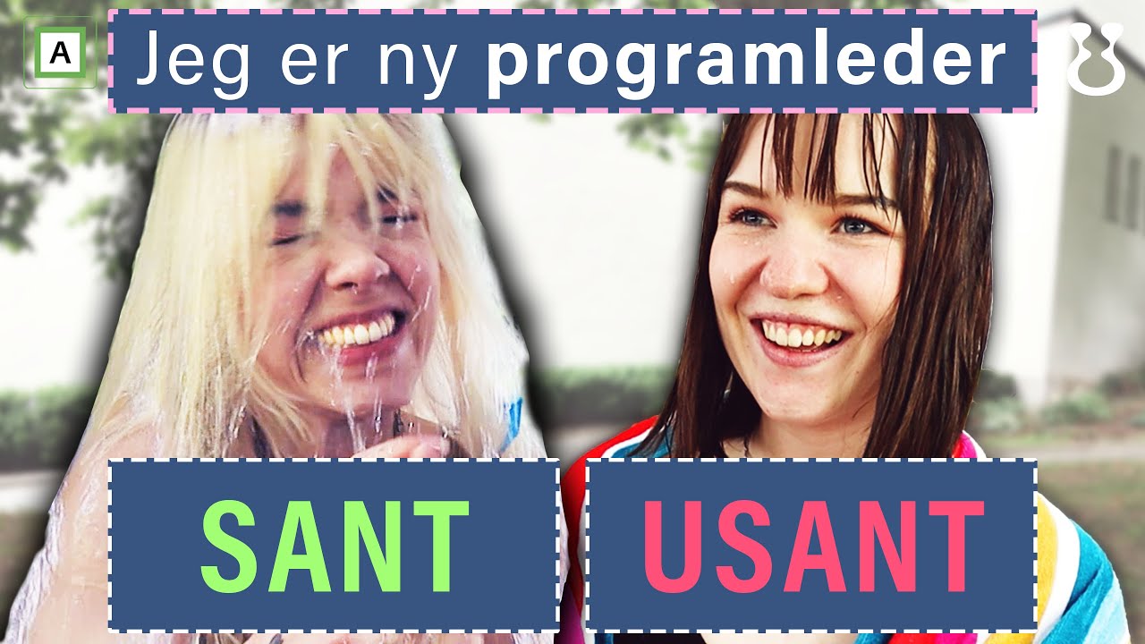 L&oslash;gneren f&aring;r vannballongen i trynet.